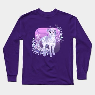 Lavender Zebra Long Sleeve T-Shirt